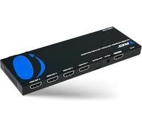 OREI 1x4 2.0 HDMI Splitter with Scaler Audio Extractor 4 Ports with Full Ultra HDCP 2.4K at 60Hz & 3D Supports EDID Control - UHDS-104A