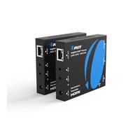 OREI 4K eARC HDMI Extender Balun UltraHD 4K @ 60Hz 4:4:4 Over Single CAT6/7 Cable with CEC, ARC & Bi Directional IR Support, RS-232 Up to 165 Ft Audio Out - PoC