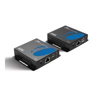 OREI 4K HDMI Extender Over Ethernet With KVM - 4K@60Hz Up To 230 Feet Over CAT 6/7 - USB 1.1 Keyboard And Mouse Support, Loop Out, Power Over Cable