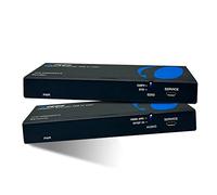 OREI 4K HDMI over Ethernet Extender - HDBaseT UltraHD 4K @ 60Hz 4:4:4 Over Single CAT5e/6/7 Cable with HDR, ARC & IR Support, RS-232 - Up to 230 Ft @ 4K - Power Over Cable - Audio Out