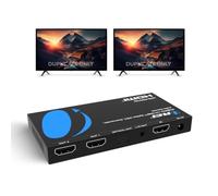 OREI 4K HDMI Splitter 1 in 2 Out Mirror only with Auto Downscaling, Advanced EDID Management & 3D Support (UHD-PRO102)