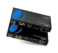 OREI 4K KVM HDMI Extender Over LAN HDBaseT PoC Single CAT5e/CAT6A/CAT7 Cable 4K 60Hz - Upto 400 feet 4:4:4 - Remote, Keyboard, Mouse, USB Control