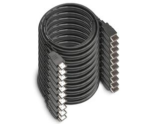 OREI 6FT HDMI Cable 10-Pack - High-Speed HDMI Cable for 4K, 3D, Ethernet, ARC, and 1080p - Compatible with Roku, Blu-ray, Xbox, PS3