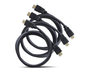 OREI 6FT HDMI Cable 3-Pack - High-Speed HDMI Cable for 4K, 3D, Ethernet, ARC, and 1080p - Compatible with Roku, Blu-ray, Xbox, PS3