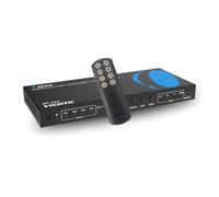 OREI 8K 4-Port HDMI Audio Extractor Switch 4x1 with eARC/ARC Support - 48Gbps HDMI 2.1, 4K@120Hz, Dolby Vision, Dolby Atmos, CEC, HDR10+, eARC to HDMI Output for AV Receiver, Remote Control - BK-4927