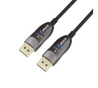 OREI 8K DisplayPort 2.0 Active Optical Cable 30ft, 54Gbps UHBR13.5, 8K@60/30Hz, 4K@144Hz, HDR10+, Dolby Vision, VRR, EMI-Free, Gold-Plated, PVC Cable (AOC-DP8K-30)