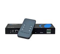 OREI 8K HDMI 2.1 Switch 4x1, Switcher with Audio Extractor UltraHD Supports Upto 4K @ 120Hz PS5, Xbox, Gaming, Remote Contorl IR EDID HDCP 2.3 - Optical Out (BK-401A)