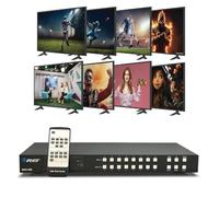 OREI 8x8 HDMI 4K Matrix Switch/Splitter, (8-Input, 8-Output) with Remote Control Supports UltraHD 4K@60Hz 4:4:4, HDR, YUV, HDMI 2.0, HDCP 2.2, 3D, 1080p, 18 GBPS - ARC, EDID (UHD-808)