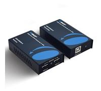 OREI Extender Usb 2.0 Over Ethernet Cat5E/6 Lan Up to 330 Feet - Extends 2 Ports Usb-A Signal Power Cable for Long Distance Extension Supports All Operating Systems