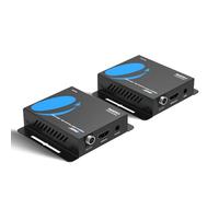 OREI HDMI Over Ethernet Extender via CAT6/7-4K@60Hz Up to 230 ft - HDMI 2.0 & HDCP 2.2 Compliant - 18Gbps Video Bandwidth with HDR 10 - Power Over Cable - 1 Year Warranty (UHD-IPC230-K)