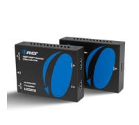 OREI KVM HDMI Over Ethernet Extender Balun Over CAT6/7 Cable 1080p Upto 330 Feet - 2 USB 1.1 Ports, Supports Keyboard and Mouse USB HDMI Loop Out, Power Over Cable (HD-EX330-KVM)