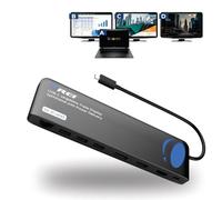 OREI SplitExtend 4K HDMI Splitter Extended Display Triple Monitor 2 HDMI, 1 DisplayPort Docking Station 4 Separate Screens - USB-C to HDMI Adapter, 100W PD LAN, 4 USB 3.0, MircoSD, Windows, Mac OS