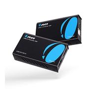 OREI USB Over Cat5e/6 Extender Upto 165 Feet - Extends USB 2.0 Signal Over LAN Ethernet with 2 Ports - Power Over Cable for Long Distance Extension Supports All Operating System (USB-EX165-K)