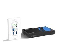 OREI USB Over Cat6 Extender 330ft, Two-Way PoC, RS-232, GPIO Support, Gen 1 | HDMI Over Ethernet with Host Extension, USB Over CAT6 - 5Gbps, Auto/Manual Host Switching, Plug & Play, USB3-WPE3304P-K
