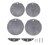 Oreilet 1.87in 1.57in Boat Scupper Flapper Replacement, Rubber Marine Scupper Flappers Valves Repair Kit for Stainless Steel and Plastic Boat Hull Repair Kit