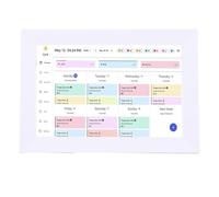 Oreilet 10.1 Inch Digital Calendar, HD Interactive Touchscreen Electronic Chore Chart & Planner, Digital Picture Frame Smart Calendar for Wall Desk Family Schedules Planning (white)