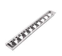 Oreilet 10 Slot Louvered Vent, Stainless Steel Marine Louver Vent for Boat, Yacht, Ships, Marine Equipment, Ventilation Cover