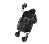 Oreilet 2 Pairs Wireless Earbuds, Bluetooth 5.4 Headphones Ear Buds with Digital LED Display, Earphones for Couple Two Person for Sport Workout Gym (Black)