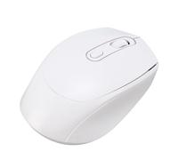 Oreilet 2025 Upgraded Wireless BT Mouse, 2.4G & BT Dual Mode Rechargeable Silent Slim Laptop Mouse with 800 1200 1600DPI Adjustable, Portable Computer Mice for Laptop Desktop Tablet (White)