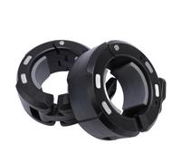 Oreilet 2Pcs Barbell Clamps, Magnetic Fast Release Weight Clips, Weight Bar Plate Locks Collar Clamps for 50mm Barbell for Workout Weightlifting Training (Black Gray)