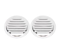 Oreilet 2PCS Round Louvered Air Vent, 4.92 Inch Stainless Steel Marine Boat Vent Ventilation Ventilator Cover, Boat Caravan Vent for Ships Yachts RVs