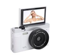 Oreilet 4K Digital Camera for Photography, 4K 75MP Vlogging Camera with 3.0 Inch Flip Screen & APP & Beautify Function, 18X Zoom WiFi Mirrorless Cam for Travel Landscape Portrait (White)
