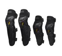 Oreilet 4Pcs Motorcycle Knee Pads with Elbow Guard, Adjustable Motocross Elbow Pads Leg Armor Protection with Night Reflective, Knee Shin Guards Protective Gear for Dirt Bike (Black)