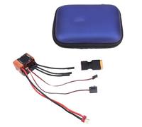 Oreilet 60A Brushless ESC, 60A 2-3S Waterproofing Electric Speed Controller with Connector Combo Set for 1/10 1/12 RC Car Truck Crawler Buggy for Use with 9T 3650 3660 3670 Motors