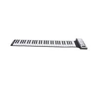 Oreilet 61 Key Roll Up Keyboard Piano, Portable Foldable Electronic Digital Music Piano Keyboard, 128 Tones, MIDI Teaching Mode, Speaker, Headphone, for Beginners, Travelling