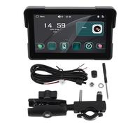 Oreilet 7 Inch Wireless Motorcycle Car Play, Portable Motorcycle GPS Navigation Screen, Touchscreen Car Play Stereo Support Calling, Music Playback, for Motorbike, Scooters, UTVs