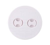 Oreilet 8 Inch Boat Hatch Deck Plate with Detachable Cover (White)