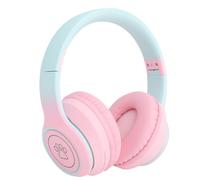 Oreilet Active Noise Cancelling Headphones, Over Ear Bluetooth Headphones with Noise Reduction Microphone, Foldable Gaming Headset for Work Travel Home Office (Pink)