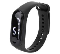 Oreilet Adult Kids Digital Watch, Long Lasting LED Silicone Sport Digital Watches with Plastic Mirror, Electronic Display Wristwatch for Boys Girls Women Men Student (Yellow)