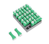 Oreilet Alphabet Stamps Set for Clay Pottery, Clay Letter Stamps, Lowercase Alphabet and Symbols, Small Press Fondant, for Embosser Cookie, Ceramic Decorating