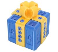 Oreilet Annoying Gift Box with Screws, 3D Printed Reusable Funny Annoying Nested Screw Gift Box Prank for Christmas Fun Party, The Annoying Present for Small Surprises (Blue Yellow)