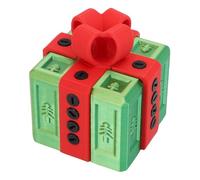 Oreilet Annoying Gift Box with Screws, 3D Printed Reusable Funny Annoying Nested Screw Gift Box Prank for Christmas Fun Party, The Annoying Present for Small Surprises (Green Red)