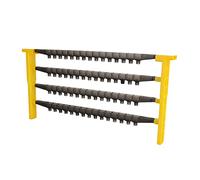 Oreilet Beekeeping Queen Cell Cup Holder Frame Bar Set, 60 Pcs Cell Cups, 2 Pcs Sides, Beekeeping Queen Bee Rearing Frame, for Apiculture