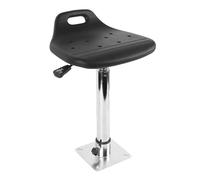 Oreilet Boat Seat Pedestal Set, 400 to 500mm Adjustable Height Stainless Steel Marine Liftable Bracket with Seat for Yacht, 360° Swivel, Removable, Captain Chair