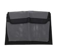 Oreilet Boat Storage Mesh Bag, Self Adhesive Closable Boat Storage Bag with Lid, Portable Boats Caddy Organizer for Marine Tackle, Tools, Gear Outdoor, 13.7 X 9.8in (Grey)
