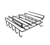 Oreilet Carbon Steel Hanging Chopping Board Rack, Under Cabinet Board Organizer Holder Rack, Kitchen Storage Shelf Utensils Brackets Cutting Board Hanger Stand