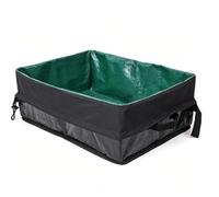 Oreilet Cat Travel Litter Box for Cats, Collapsible Cat LitterBox, Foldable Kitty Litter Pan for Car Travel Carrier, Hotel Room, Road Trips, Airplane (Black)