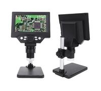 Oreilet Digital Electronic Microscope, 5.5 Inch HD Screen 1080P 1000X Magnification Coin Magnifier 8 Adjustable LED Lights, for OS Repair Teaching Biology Observation