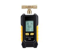 Oreilet Digital Vacuum Gauge Tester with Smart Evacuation Leak Detection, HVAC Micron Vacuum Meter HVAC Pressure Tester Meter Gauges Auto Calibration 6 Units ±0.1% Accuracy