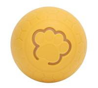 Oreilet Dog Automatic Self Moving Rolling Ball, USB Rechargeable Smart Interactive Vibrating Bouncing Jumping Ball, Shaky Chew Bite Toy for Dogs Cats (Yellow)