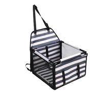 Oreilet Dog Car Seat for Small Dogs, Breathable Portable Puppy Pet Car Booster Seats, Cats Doggie Carseat Safety Travel Carrier Bed for Spring Summer, 15.3x15.3x10.6in