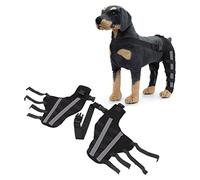 Oreilet Dog Hind Leg Brace, Reflective Stable Double Back Leg Support Protector for Knee Dislocation, Dog Knee Brace for Joint Stability, Injury Recovery (S)