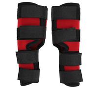 Oreilet Dog Leg Brace for Back Leg, 2Pcs Joint Support Wrap Knee Pad Dog Hind Protector for Joint Stability, Injury Recovery, Arthritis Relief, Pet Accessory (Red)