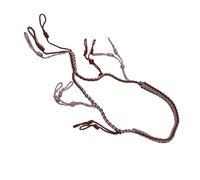 Oreilet Duck Call Lanyard, Nylon Hand Knitted Paracord Necklace with 12 Adjustable Loops, for Goose Calls Outdoor Predator Gear Pheasant Waterfowl (Coffee)