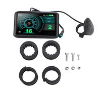 Oreilet Electric Bike Display Meter, Electric Scooter Speedometer Odometer Screen Display Control Panel for 22.2mm Handlebar, Cycling Computer Conversion Kit