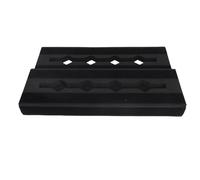 Oreilet EVA Guitar Pedal Board, Lightweight Anti Slip for 6 to 10 Pedals | Compact Effects Pedalboard with Concealed Hollow Design, Portable Case for Outdoor Musicians, Modular Setup for Gigs